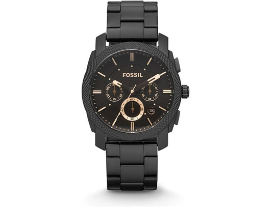 Fossil Machine Watch for Men, Chronograph Movement with Stainless Steel