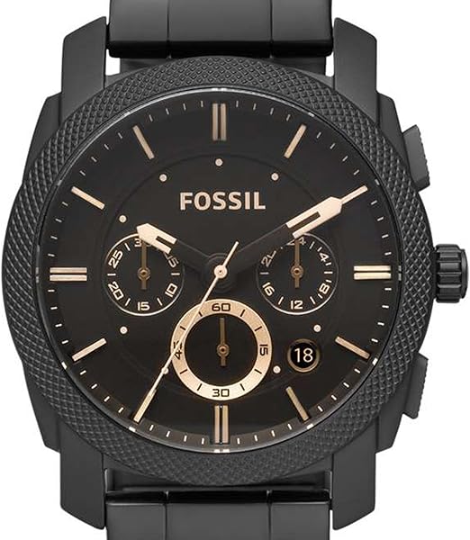 Fossil Machine Watch for Men, Chronograph Movement with Stainless Steel